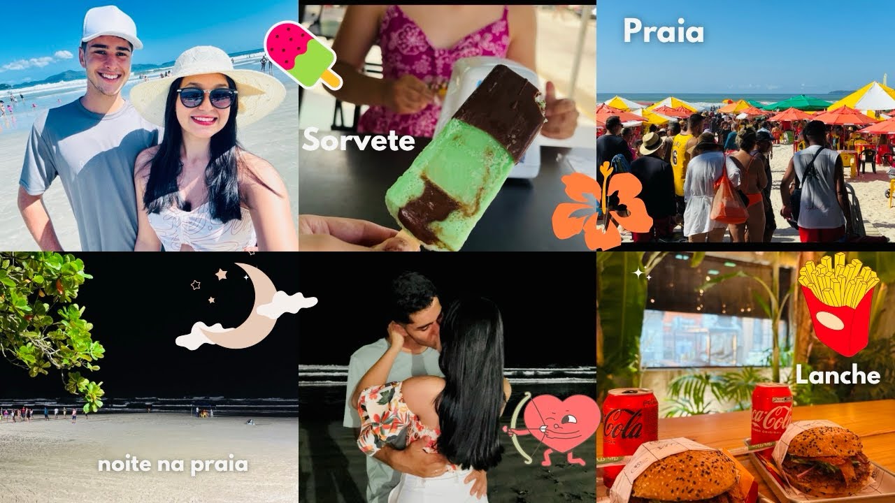 MAIS UM DIA DE FÉRIAS: PRAIA + LANCHE 🍔SERÁ QUE VAMOS TER CORAGEM PRA ENCARAR O SKI BANANA?😱