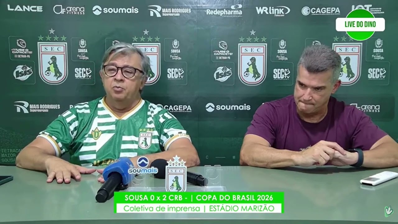 Presidente do Sousa acusa o treinador do CRB de racismo e promete Banir arbitro paraibano do Futebol