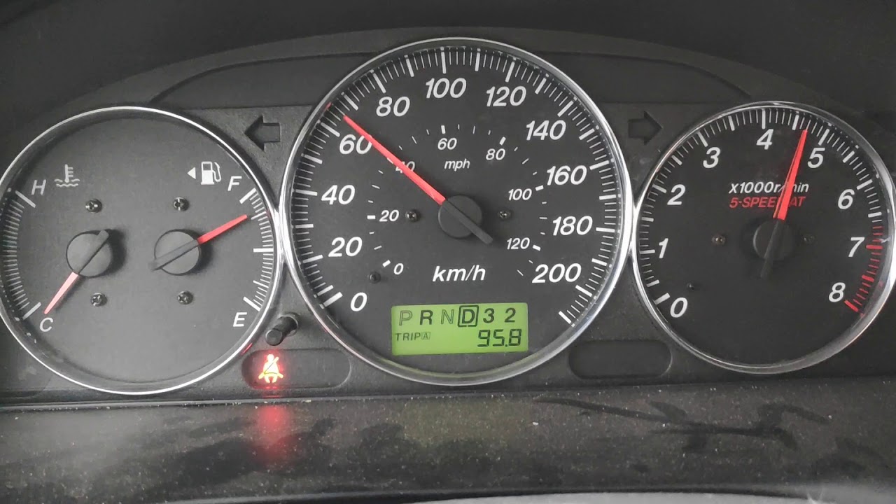 Разгон до 100 на бензине 92 Mazda MPV 2005 двигатель V6 3.0 АТ