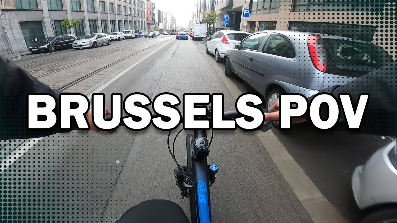 [POV QHD] Brussels ride to Brussels Docks  Mountain Bike 2023