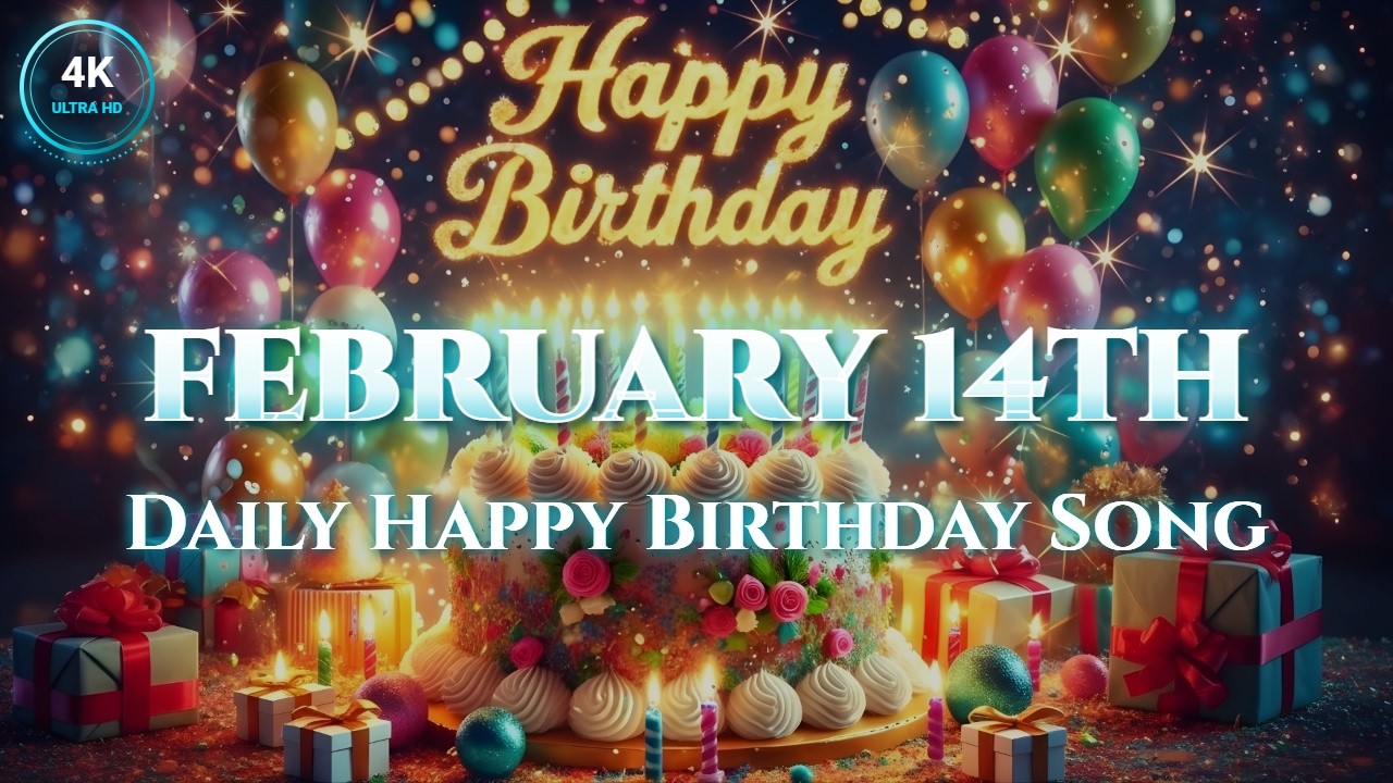 Happy Birthday February 14th! ❤️ (Valentine Melodic Rap) 4K Edition