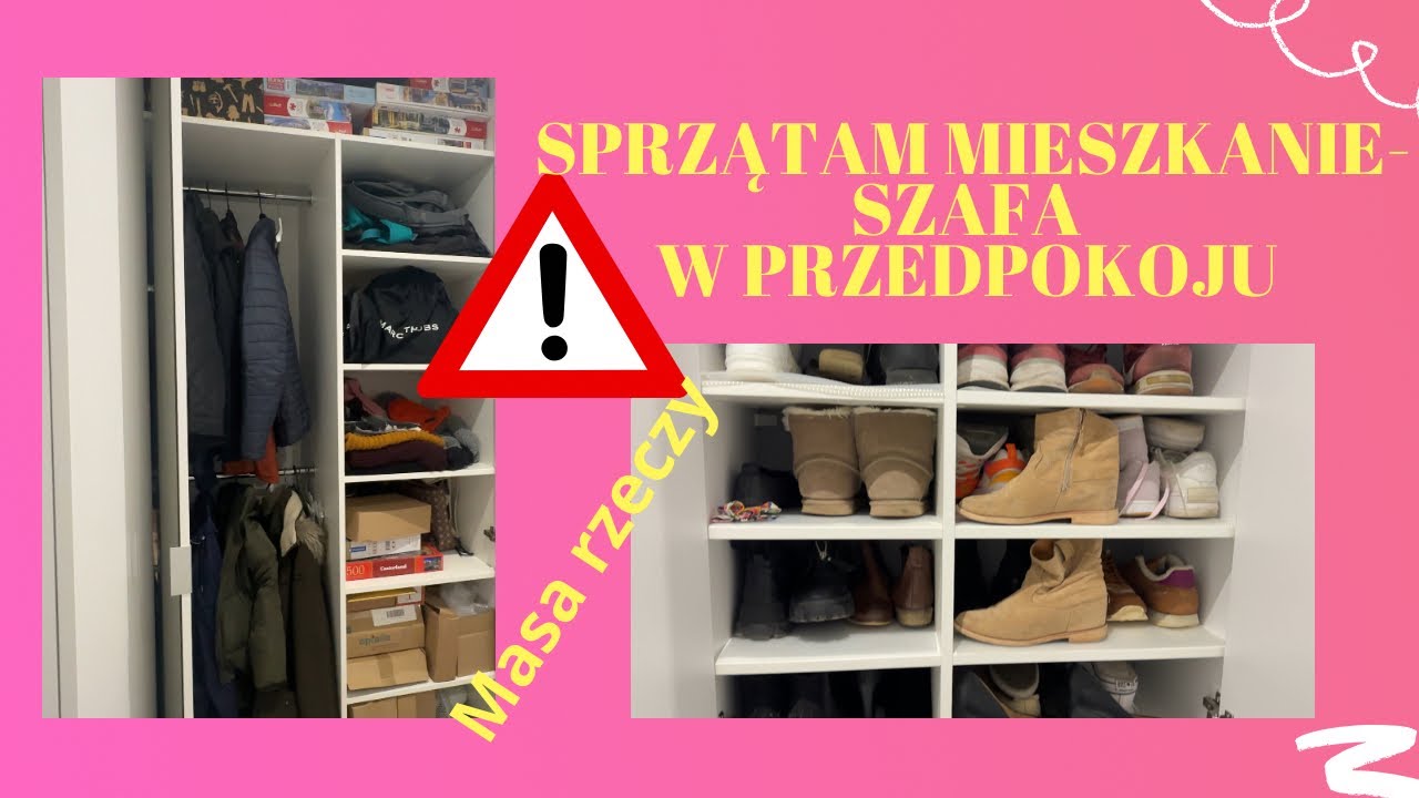 SPRZĄTAM MIESZKANIE- SZAFA W PRZEDPOKOJU ! WIOSENNE PORZĄDKI