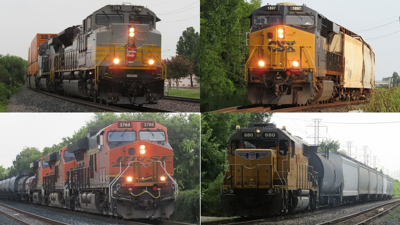 Trains around Houston ft Ex NS SD40, CSX leader, NS leader, CP7014, CSX1897, AMTK 203 & more!!!!!