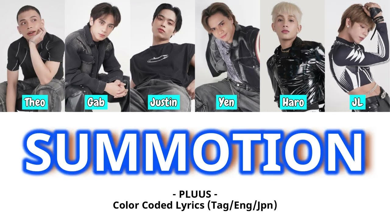 ' SUMMOTION ' - PLUUS - color coded lyrics (Tag／Eng／Jpn) 【日本語字幕／歌詞／パート分け／和訳】