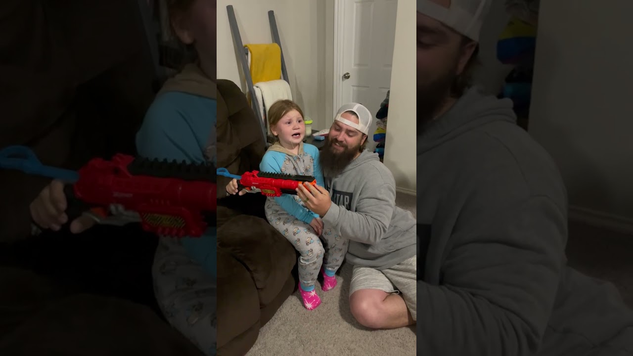Dad Ties Dental Floss to Daughter’s Tooth and Nerf Gun Then Pulls the Trigger