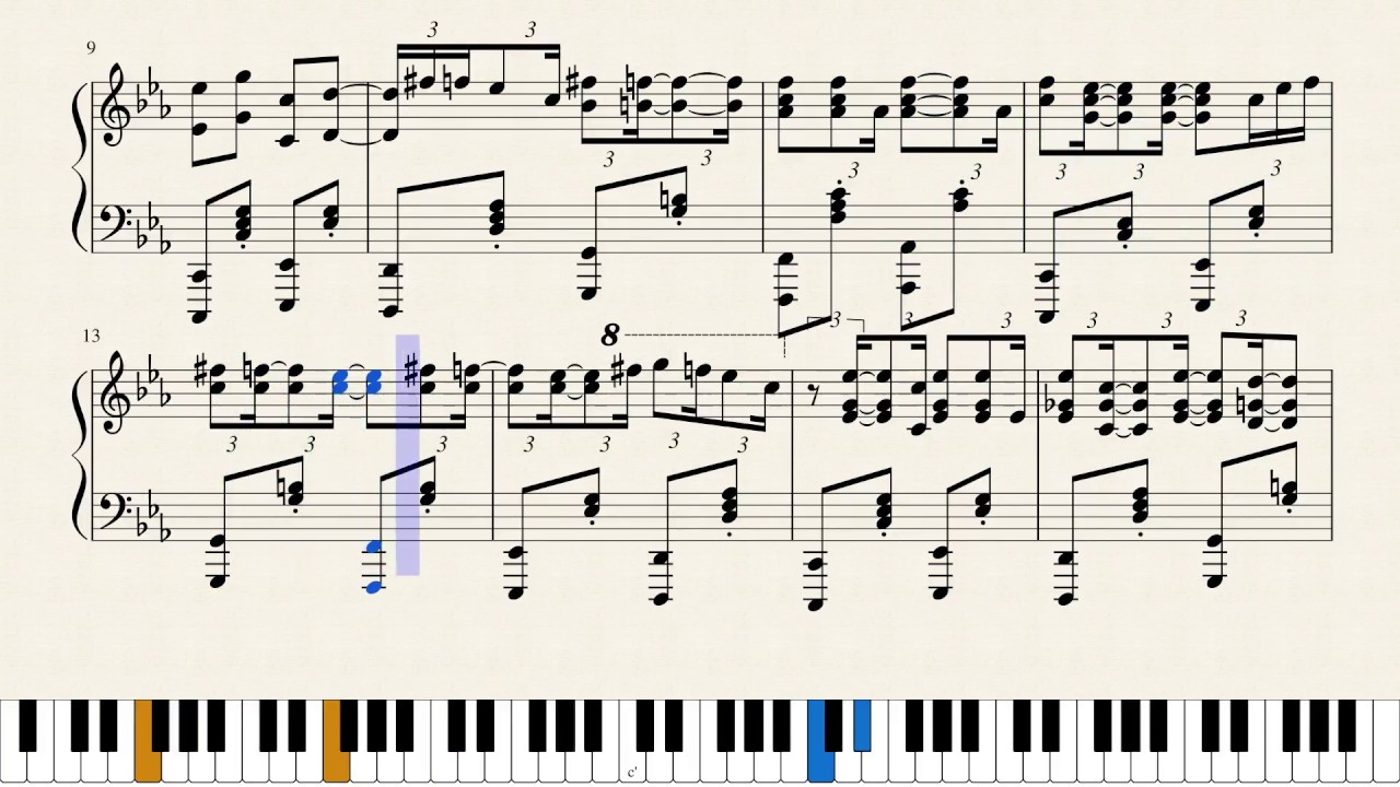 Jingle Bells - Minor Ragtime ( Advanced ) -  Piano Tutorial