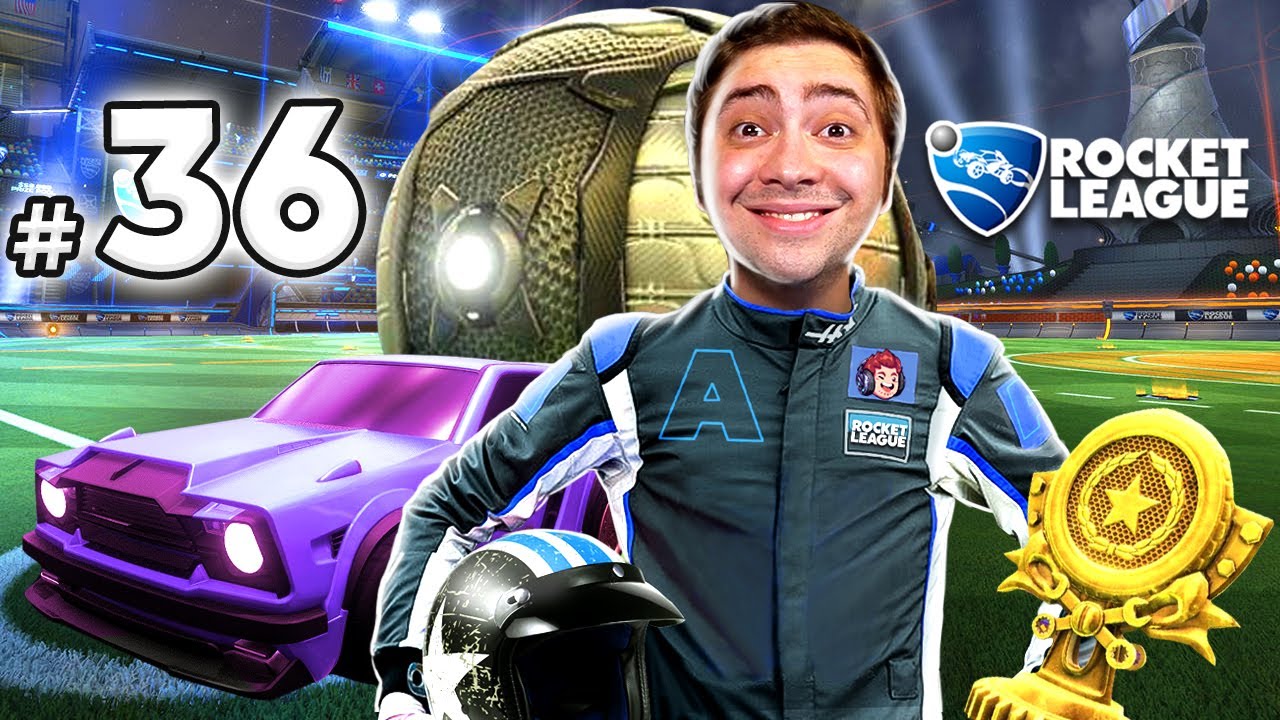 alanzoka ganhando o torneiro no Rocket League - #36