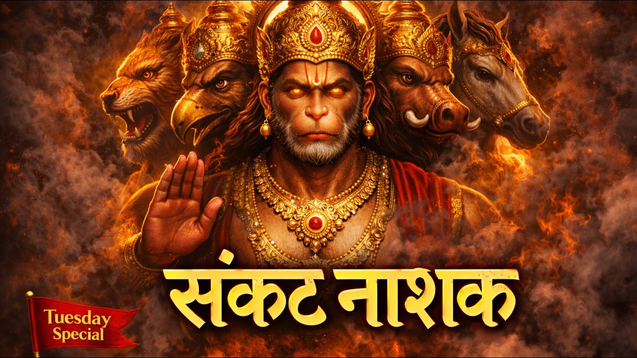 Panchmukhi Mahaveer🔱 – Rakshak Roop | Panchmukhi Hanuman Stuti | Tuesday Special#PanchmukhiHanuman
