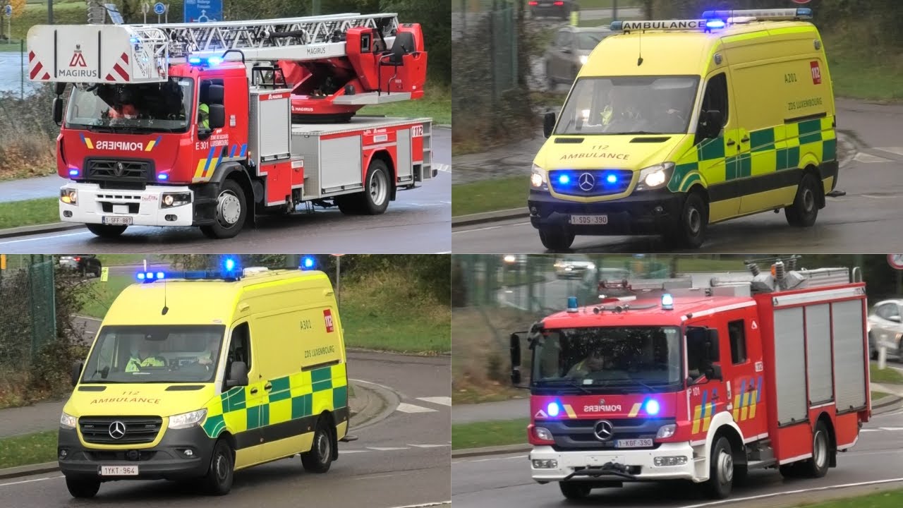 [PRIMEUR] POMPIERS et AMBULANCE en urgence vers plusieurs interventions à ARLON!