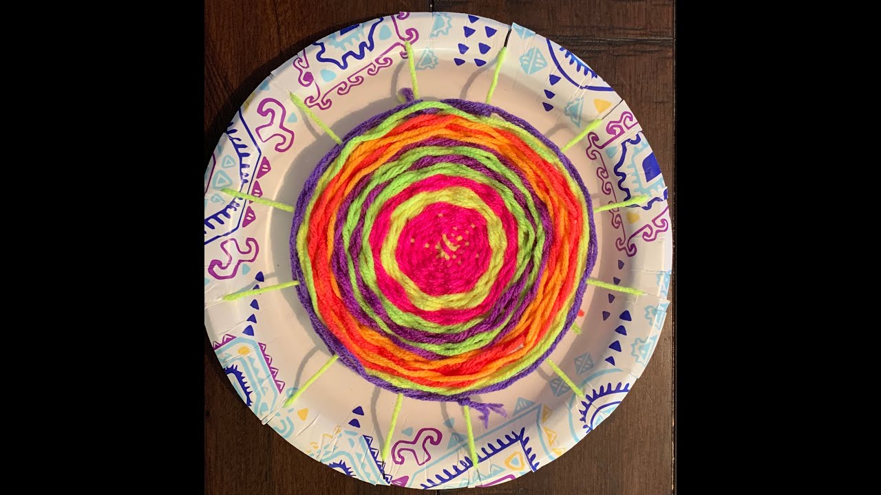 Paper Plate Weaving