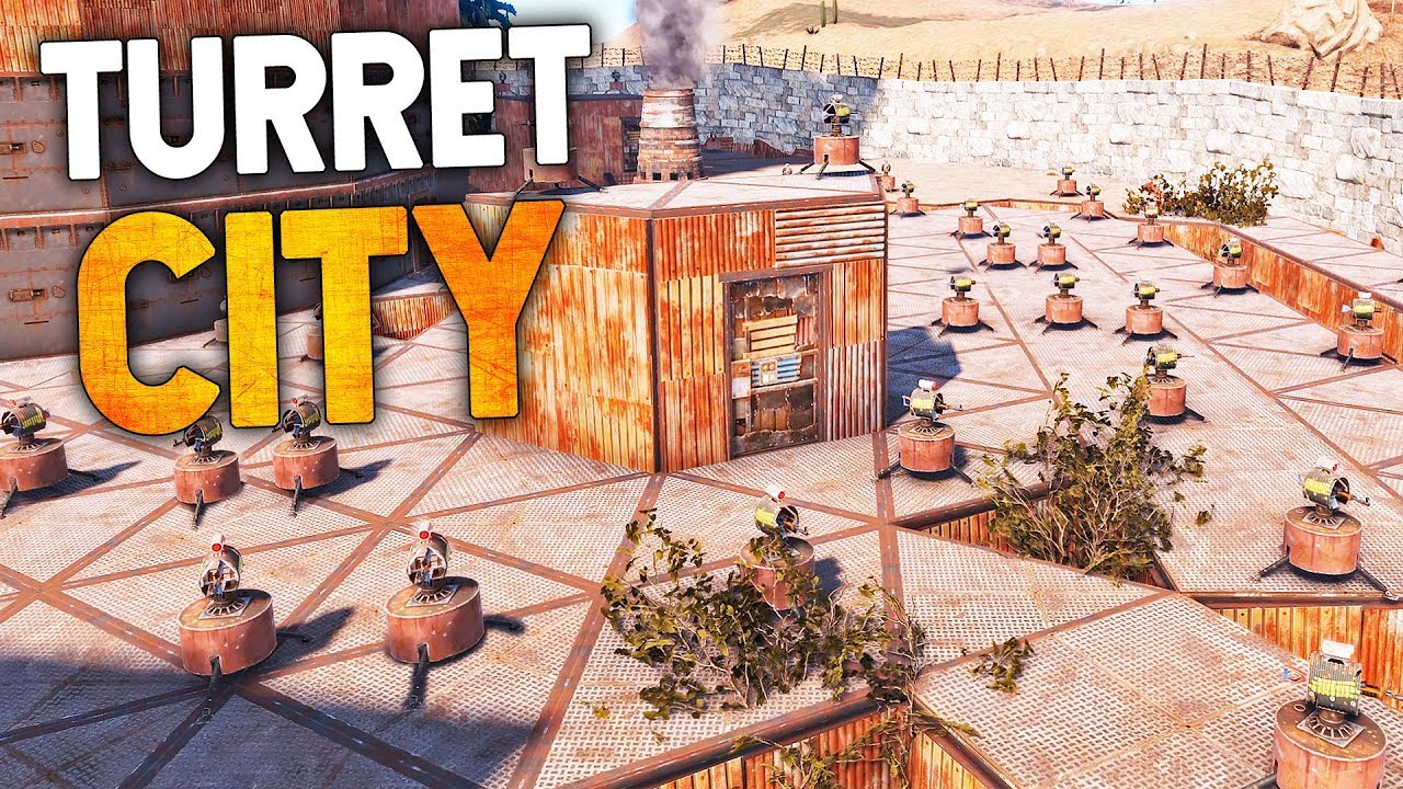 NO ONE NEEDS THIS MANY AUTO TURRETS - Rust