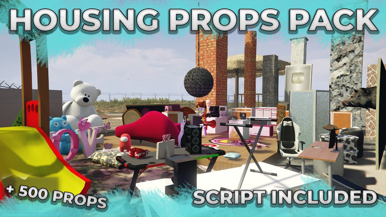 MAXIMUM HOUSING FURNITURE PROPS PACK (+500 PROPS) + SCRIPT INCLUDED - FIVEM GTA V