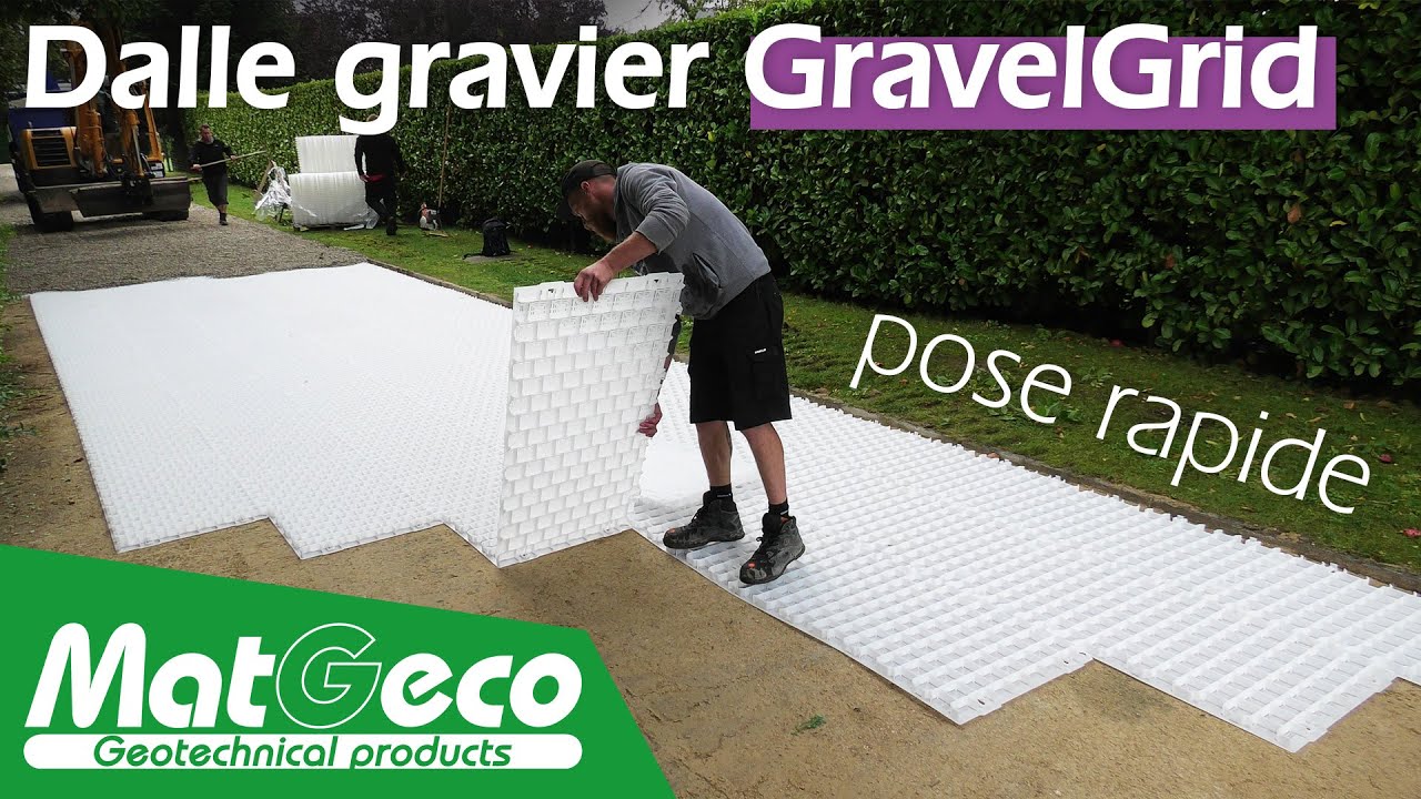 GravelGrid, la dalle gravier facile et rapide à poser