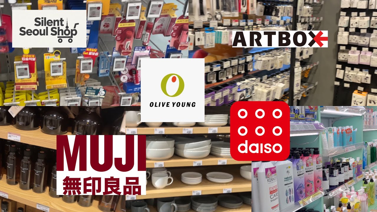 HUGE KOREAN SHOPPING HAUL! 🛍️ Olive Young, Daiso Cosmetics, & Muji Must-Haves in Seoul