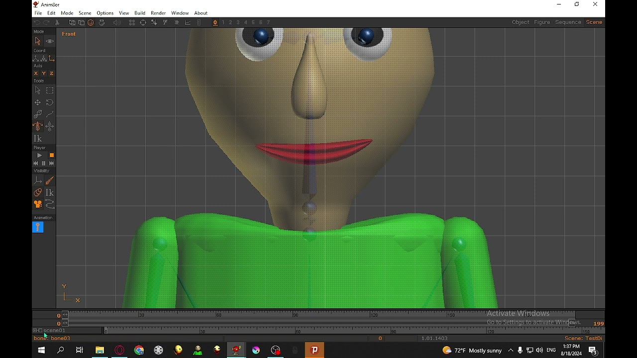 how To animate With Anim8or