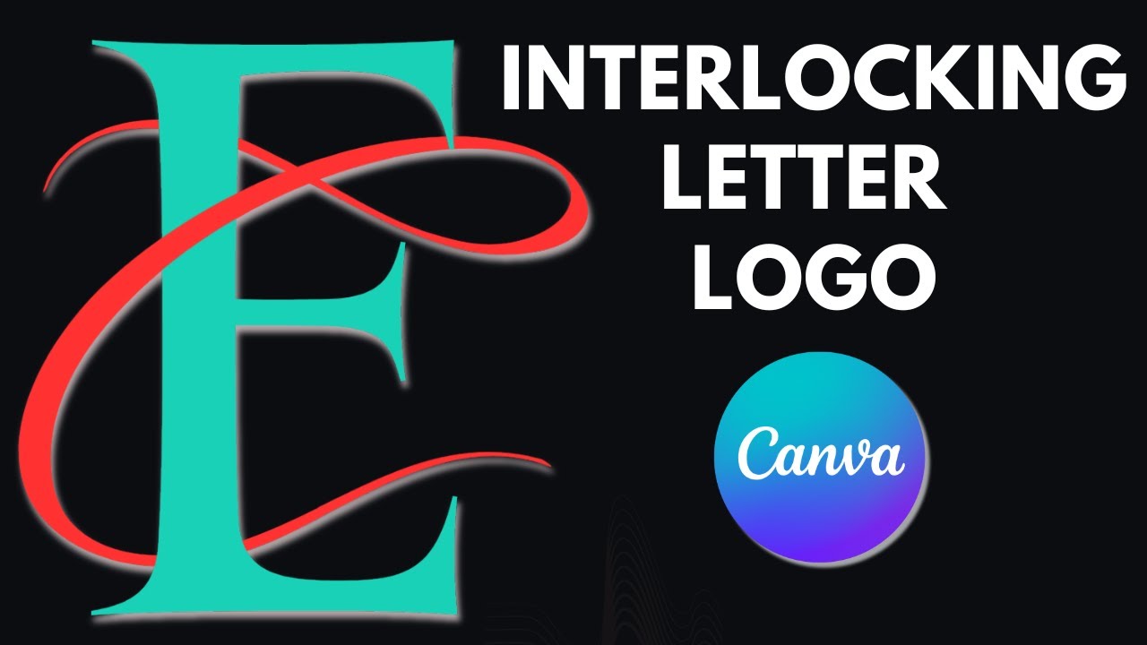 How to make a Elegant Interlocking Letter Logo in Canva