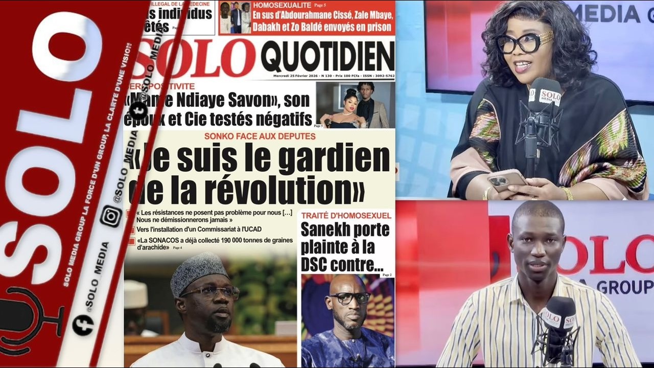 REVUE DES TITRES AVEC FATOU ABDOU NDIAYE FALL ET AL AMINE SENGHOR SUR SOLO MEDIA...