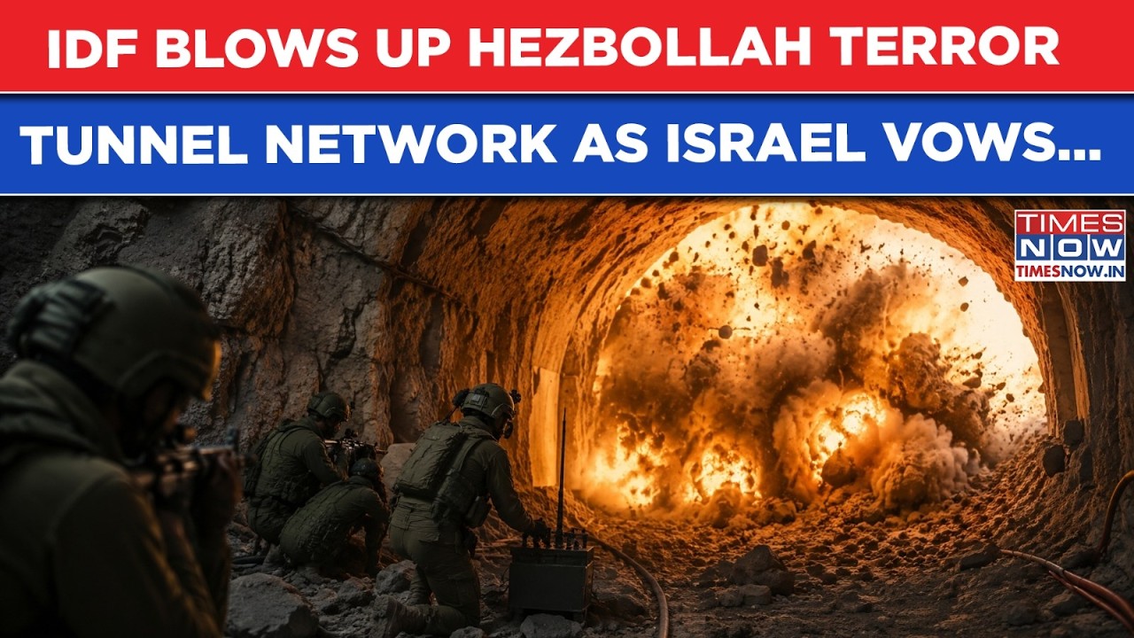 IDF Blows Up Hezbollah Underground Terror Tunnel Network In Major Lebanon Major AS Israel Vows...