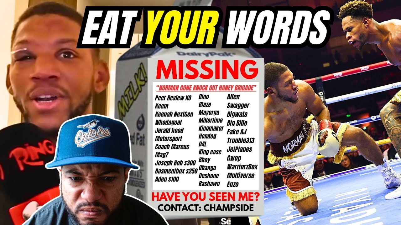 Devin Haney Haters CALL IN to get DESTROYED by CHAMPSIDE after picking Brian Norman Jr