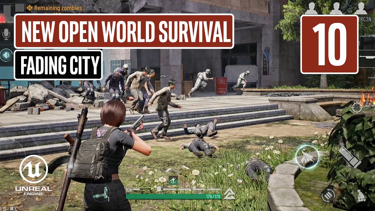 FADING CITY Multiplayer Gameplay Challenge ZOMBIE HORDE Part 10