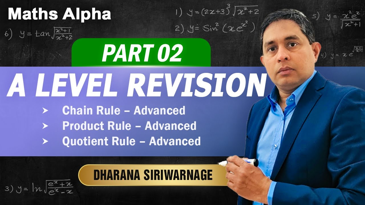 A-Level Differentiation Revision – Chain, Product & Quotient Rule | Part 02 | Maths Alpha