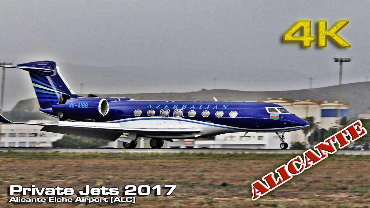 Private Jets Alicante Airport (2017) [4K]