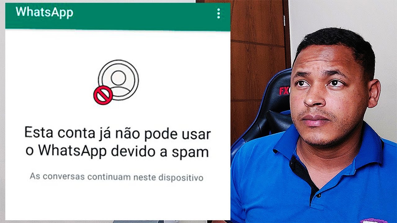 ESSA CONTA NÃO PODE USAR O WHATSAPP DEVIDO A SPAM ( FAÇA ISSO E TENTE RECUPERAR SEU WHATSAPP )