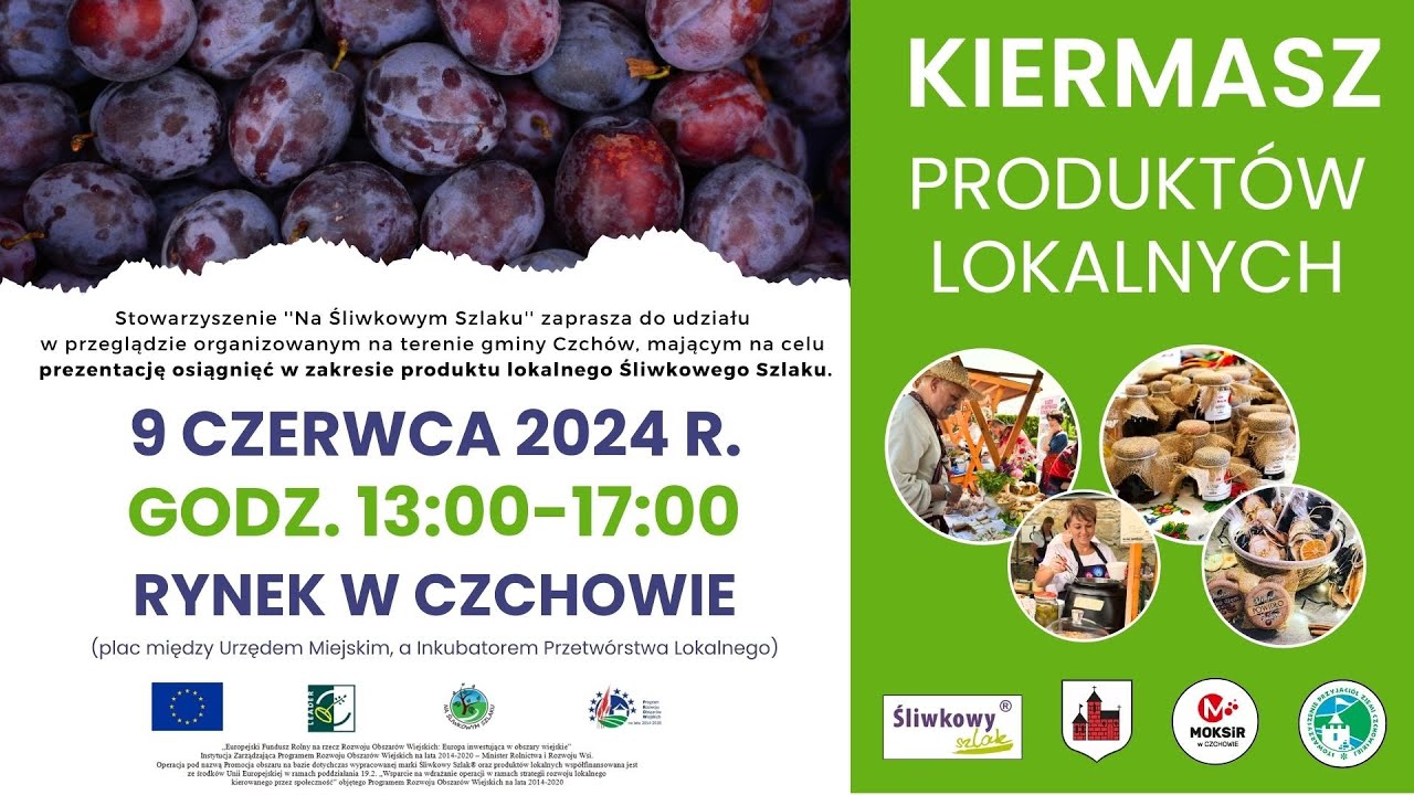 Zaproszenie na Kiermasz Produktów Lokalnych - 9 czerwca 2024 r.