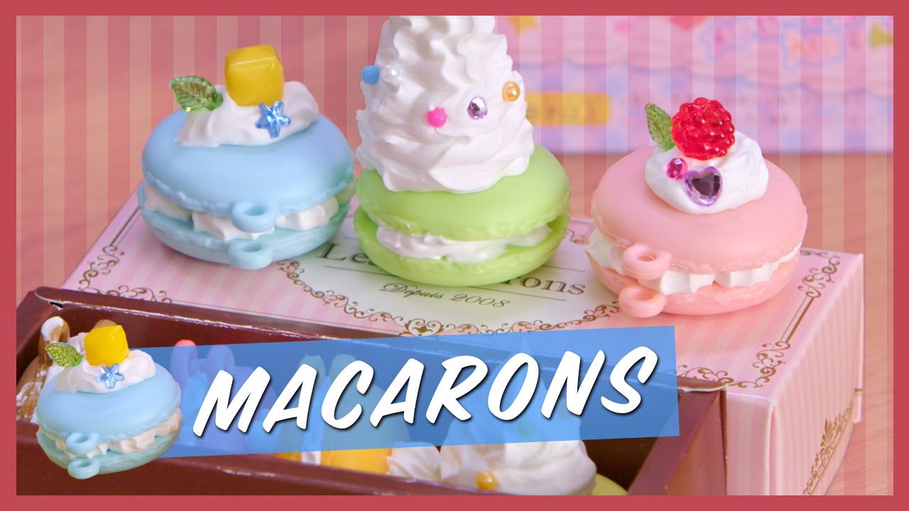 RAINBOW MACARONS WHIPPLE SET | Kawaii Cookin 4K | Strawburry17