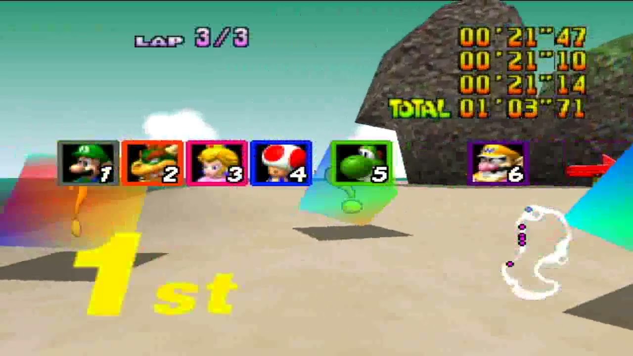 Mario kart 64-1000cc flying(extra)-part01