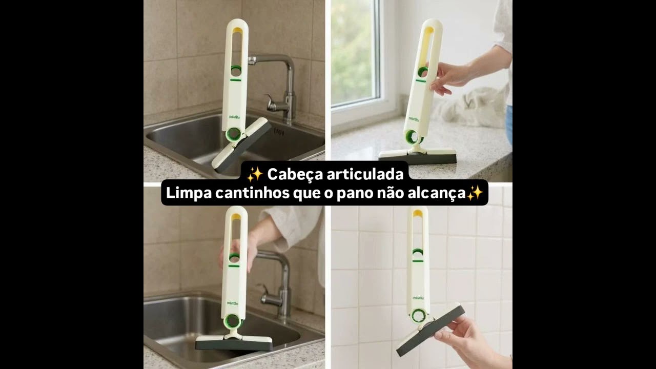 🧽 Mini Mop MultiusoO jeitinho mais fácil de limpar a casa ✨ - Link na Descrição 👇 