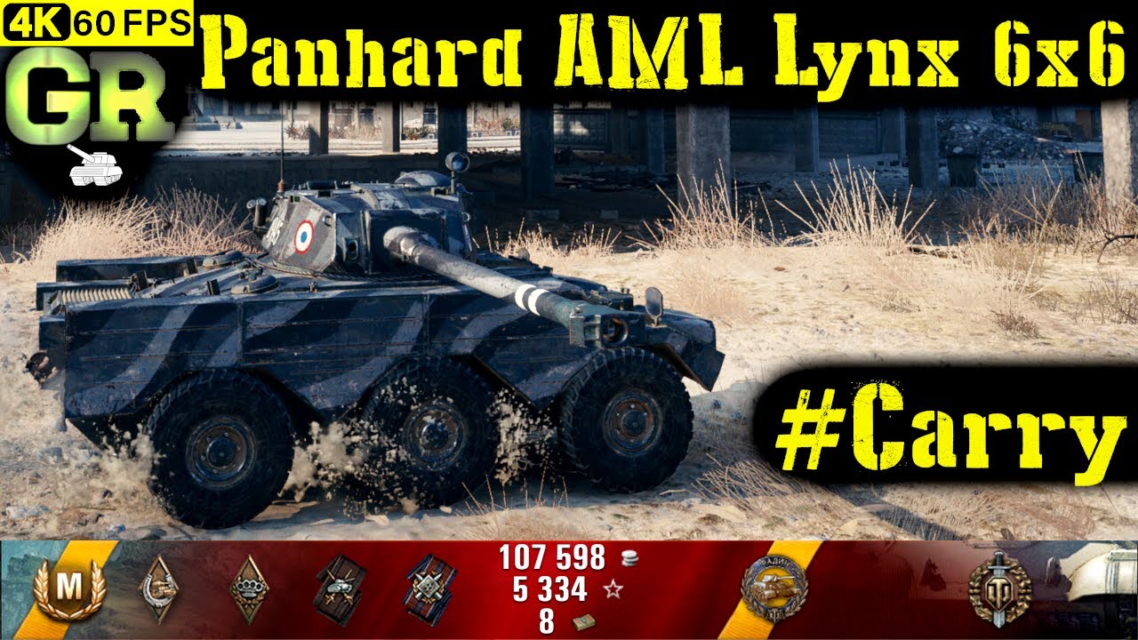 World of Tanks Panhard AML Lynx 6x6 Replay - 6 Kills 6.2K DMG(Patch 1.4.0)
