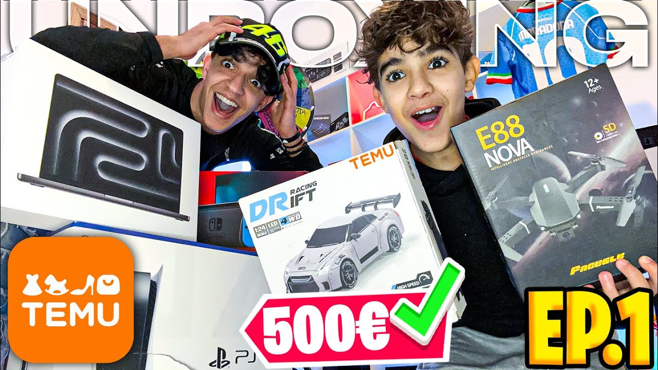 HO SPESO 500€ su TEMU INSIEME AL MINI ZBLITO! UNBOXING EPICO 😱🎁 EP.1