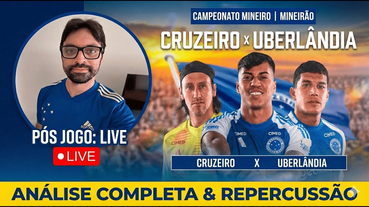[LIVE] PÓS-JOGO - Cruzeiro x Uberlândia: o que o jogo mostrou de verdade