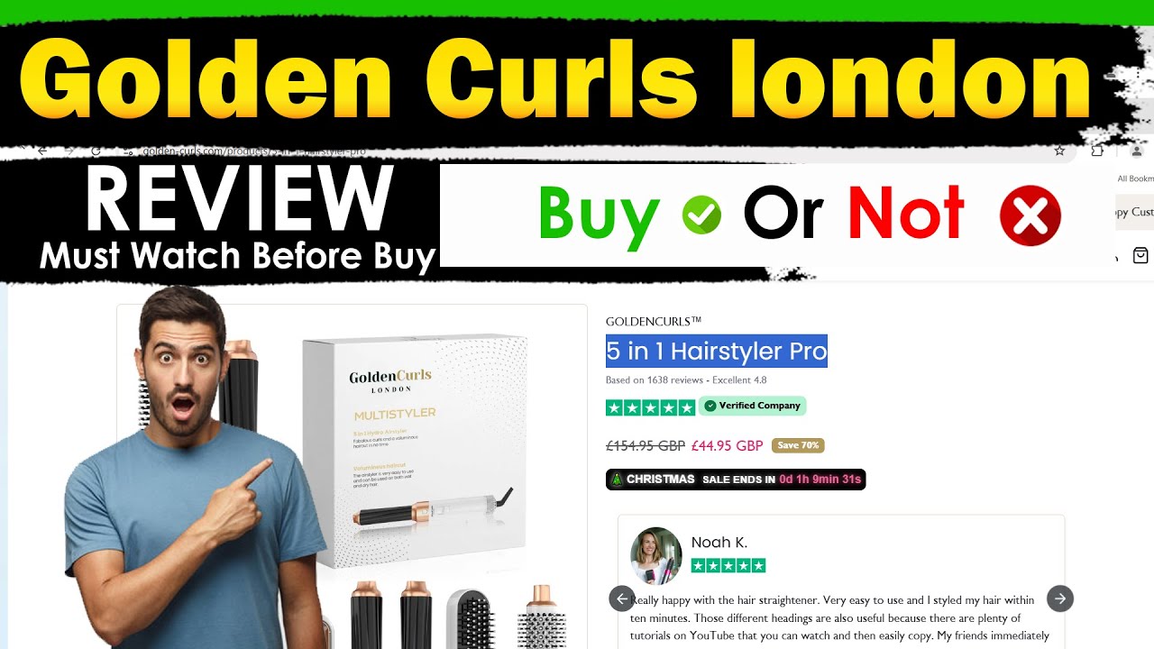 Golden Curls london Review | Is Golden Curls london Legit or Scam 5 in 1 Hairstyler Pro Golden Curls