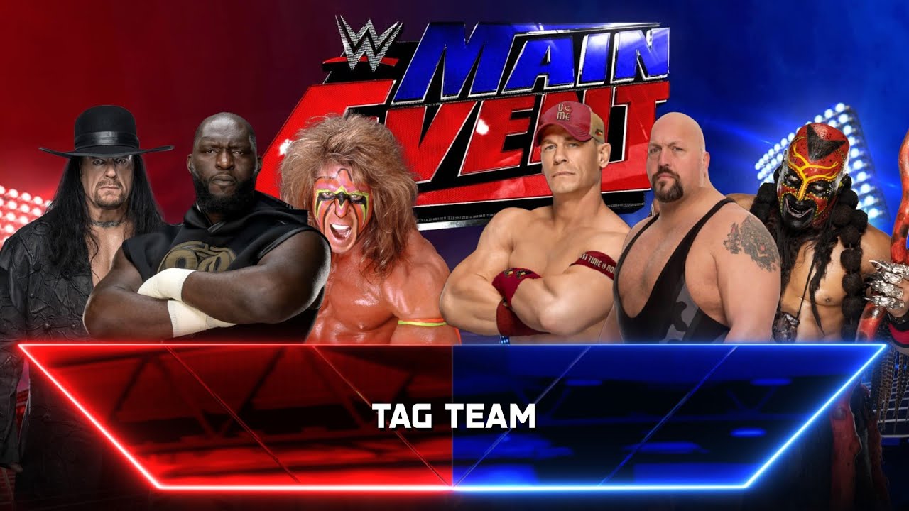 Undertaker, Omos & Ultimate Warrior Vs John Cena, Big Show & Boogeyman - Tag Team Match | Main Event