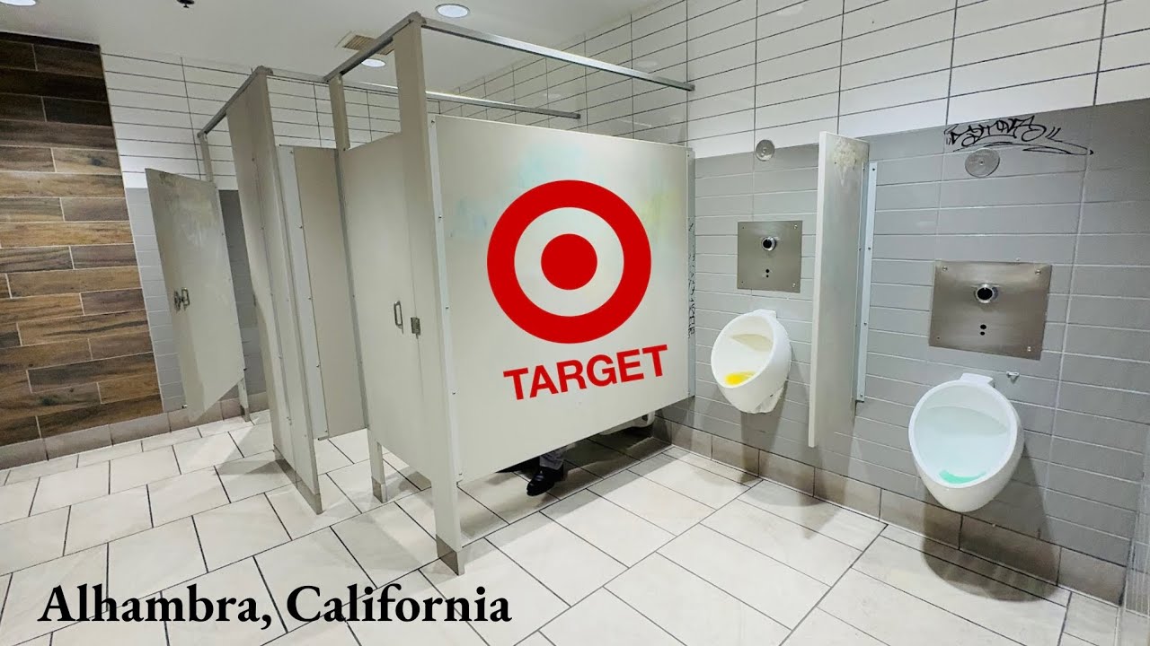 Men’s Women’s Family Restroom, Zurn EcoVantage Toilet Flush, XLerator | Target, Alhambra, California