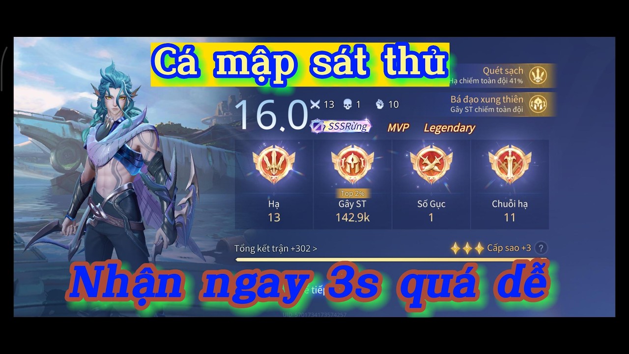 LORD GAMING VÀ CON BILLOW SÁT THỦ HỦY DIỆT CẢM TEAM BẠN NHẬN 3S CỰC CHẤT