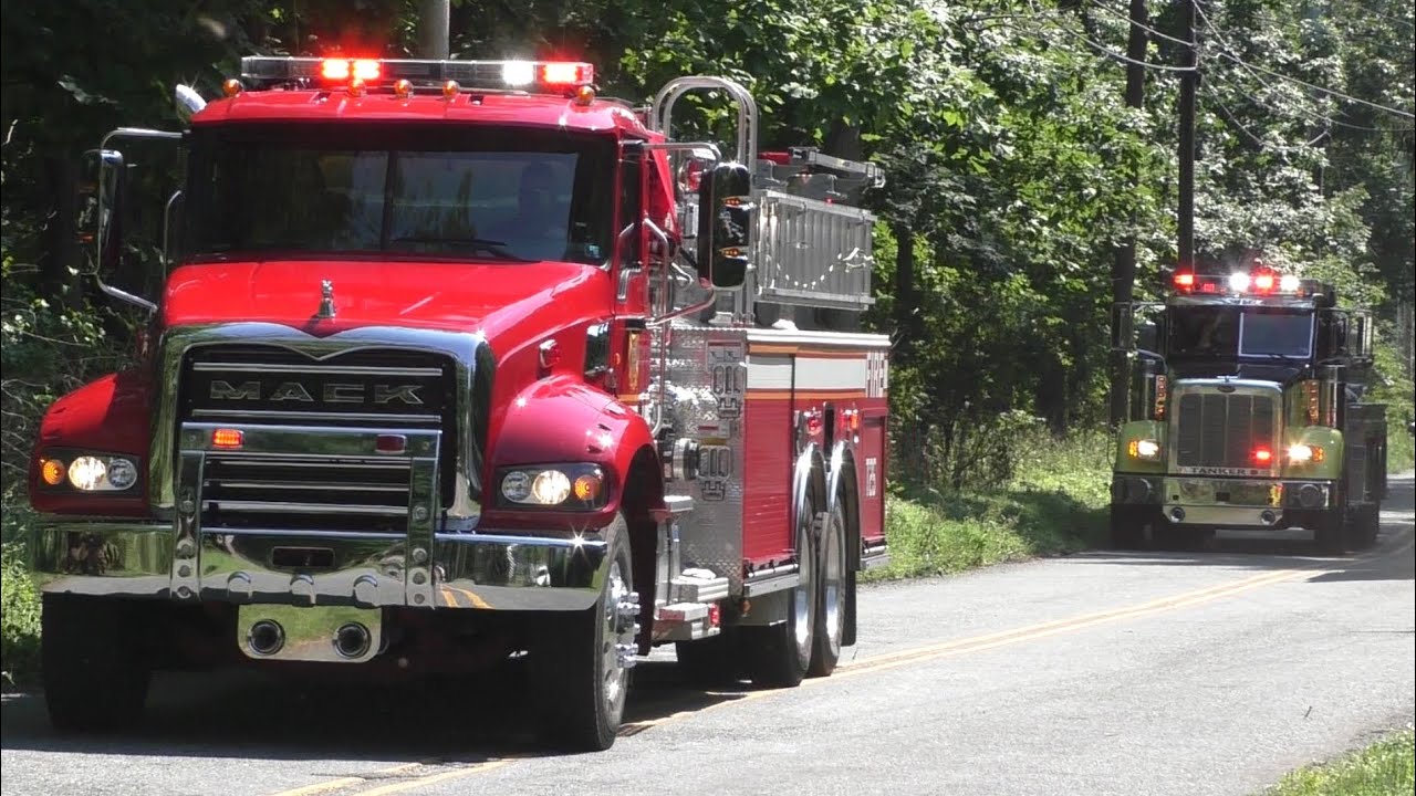 Oley Fire Company 2nd Alarm Working Structure Fire Response - Pike Township 7/9/20