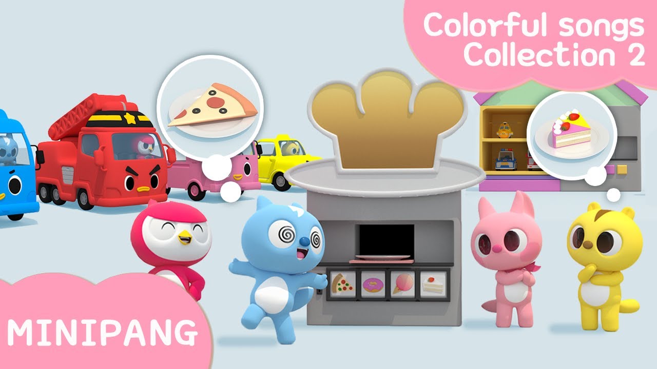 Learn and Sing with Miniforce | Colorful songs Collection ver.2 | Color play | Mini-Pang TV 3D Song