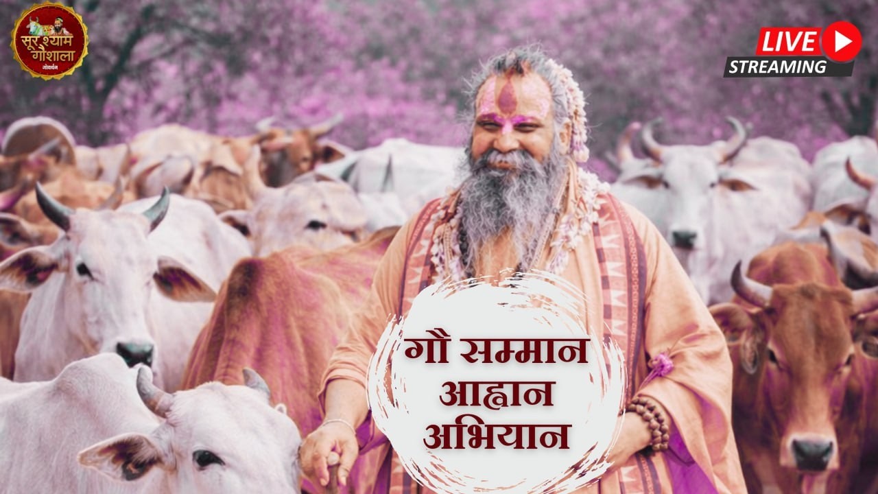 LIVE - 'गौ सम्मान आह्वान अभियान, रैवासा धाम , #rajendradasjimaharaj