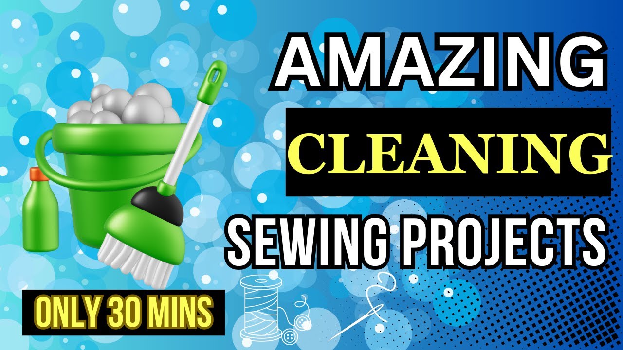 Useful Cleaning Sewing Projects // Great for beginners