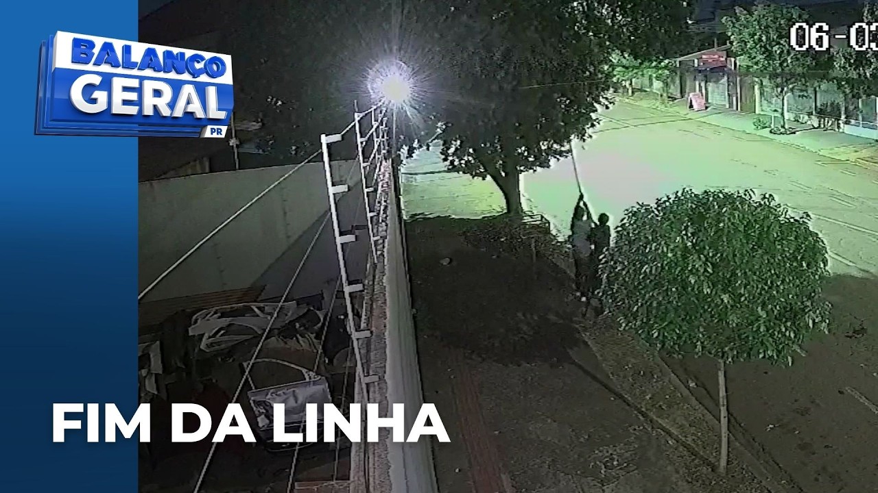 Dupla é presa em flagrante furtando cabos telefônicos em Tamarana