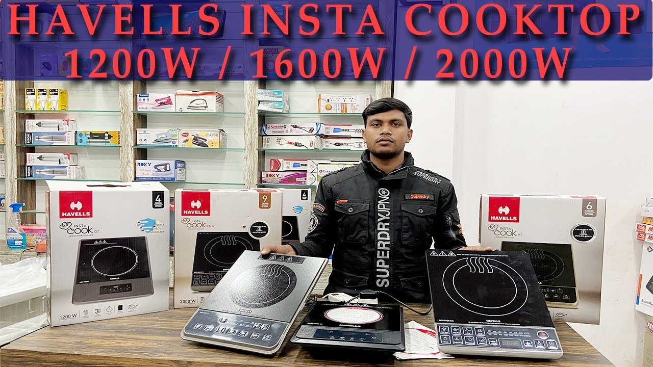 Havells Induction 2000W, 1600W Havells insta cook PT, QT, ST-N
