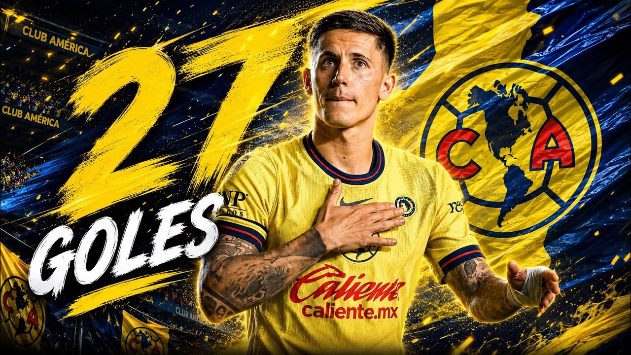 Los 27 Goles De Brian Rodriguez Con El America / Hasta Ahora /