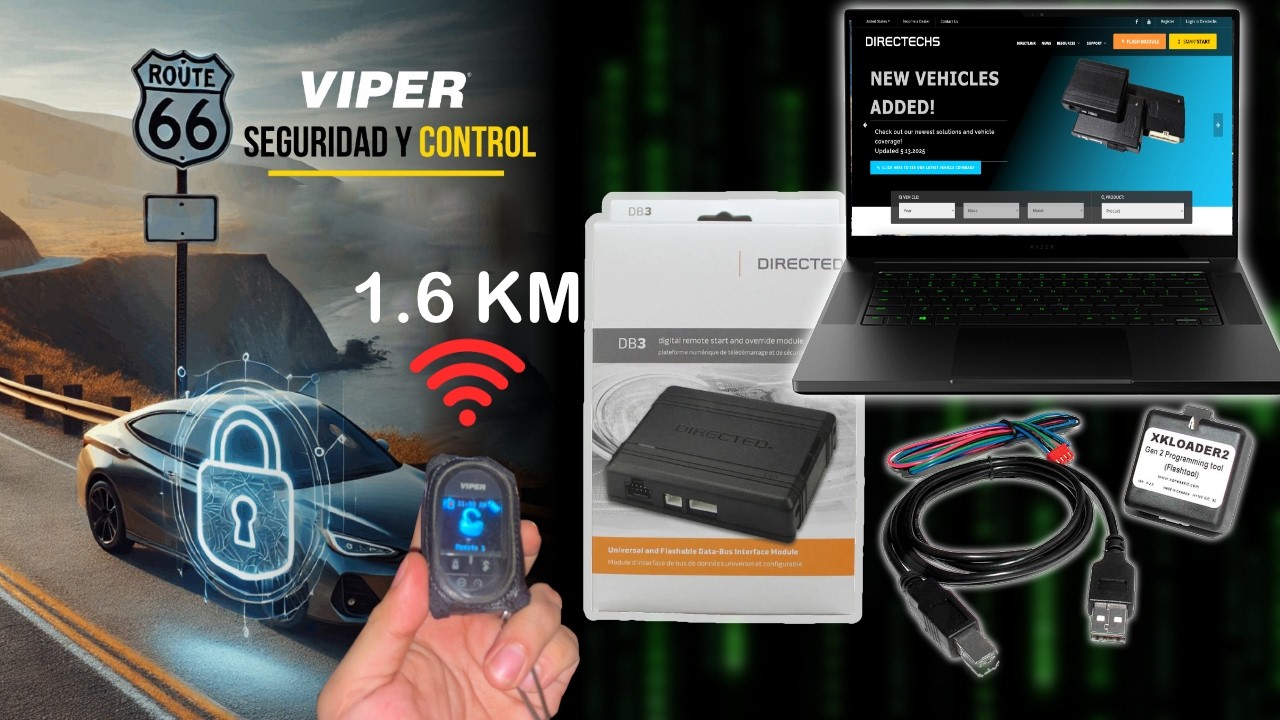Flashear DB3 Directed con XKLoader2 | Remote Start Alarm Viper Toyota Corolla 03-08 9th Gen