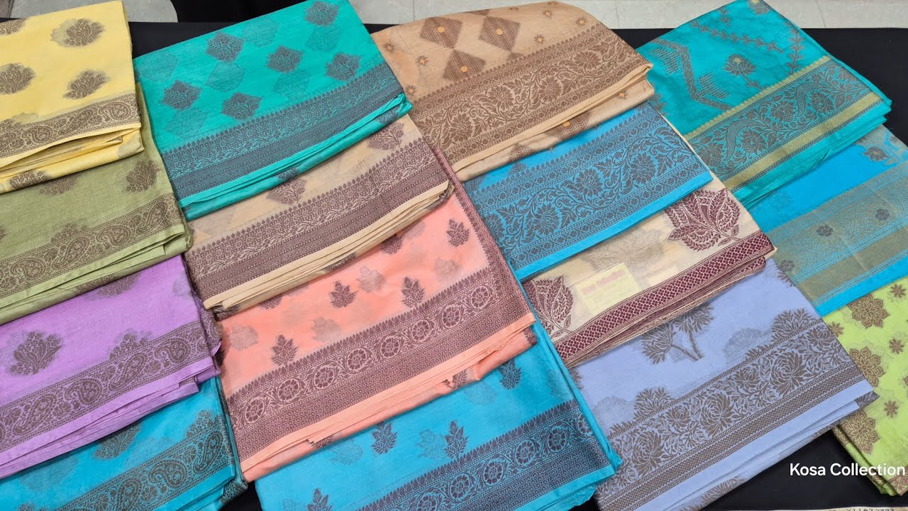 Kosa Silk Saree from chhattisgarh | Tussar silk thread buta saree of chhattisgarh | kosa ki sadi 