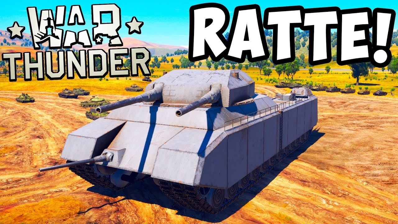 RATTE В WAR THUNDER! 1000 ТОННЫЙ ТАНК LANDKREUZER P.1000! ОБЗОР ТАНКА РАТТЕ (КРЫСА) В ВАР ТАНДЕР!