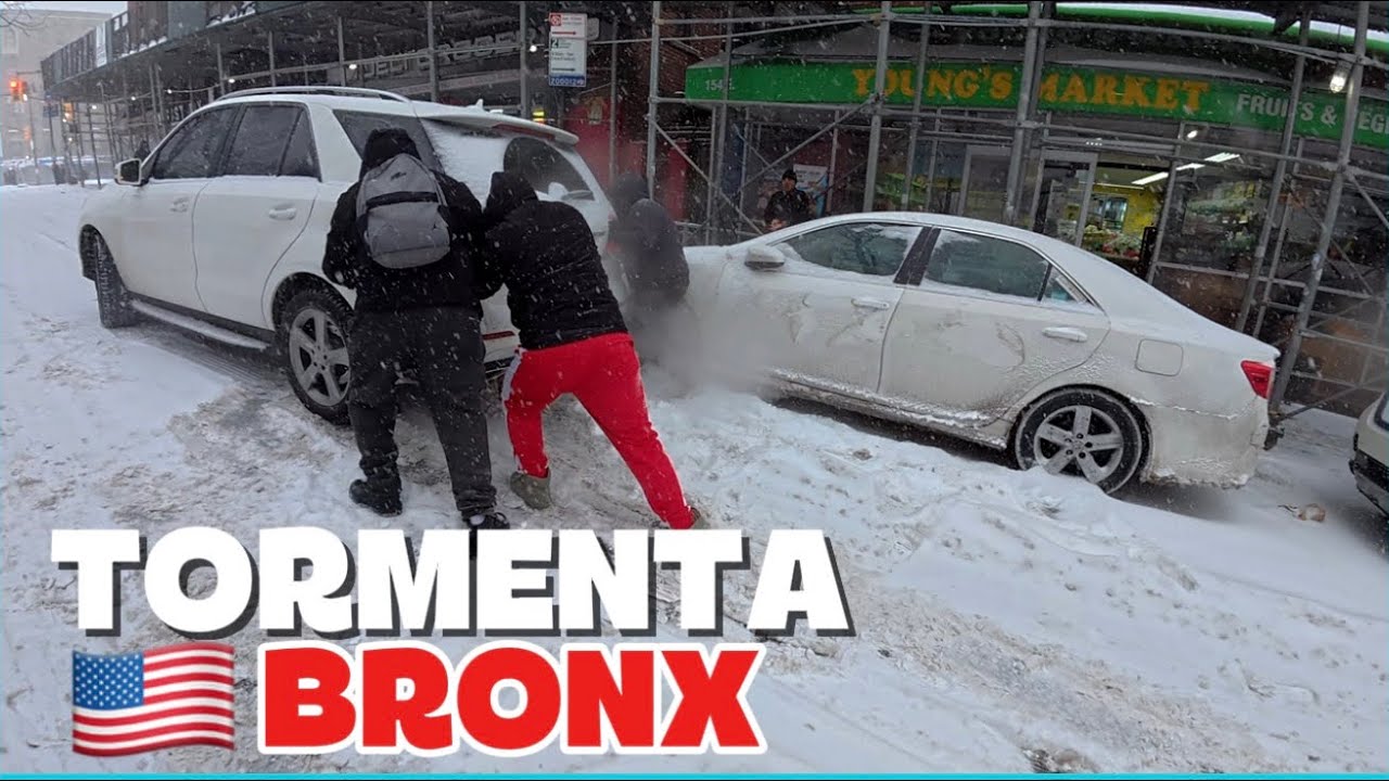 Así se vive una tormenta de nieve REAL en el BRONX y MANHATTAN 😱❄️