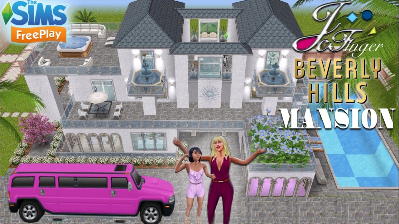 The Sims FreePlay ☀️🕶| BEVERLY HILLS MANSION |🕶☀️ By Joy.